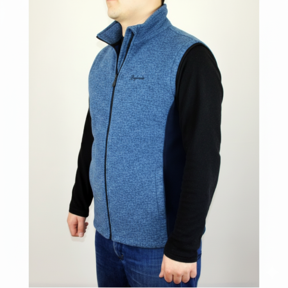 Безрукавка Синий меланж