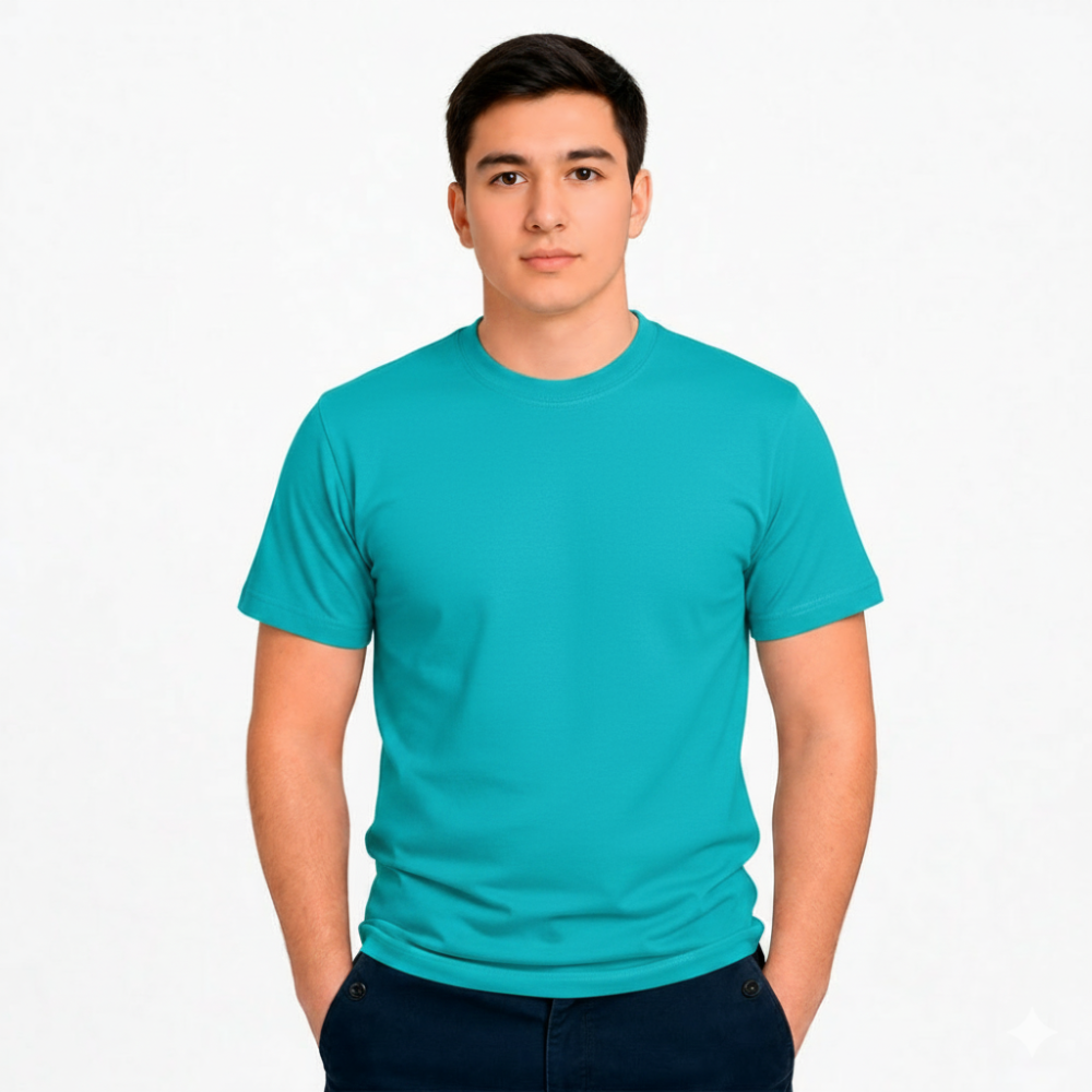 Solid T-Shirt Turquoise