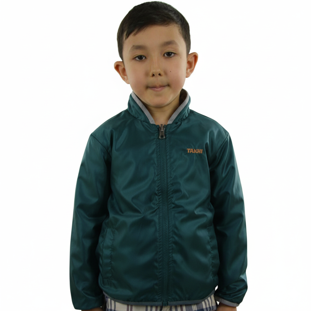 Двухсторонняя Толстовка Серый/Темно бирюзовый