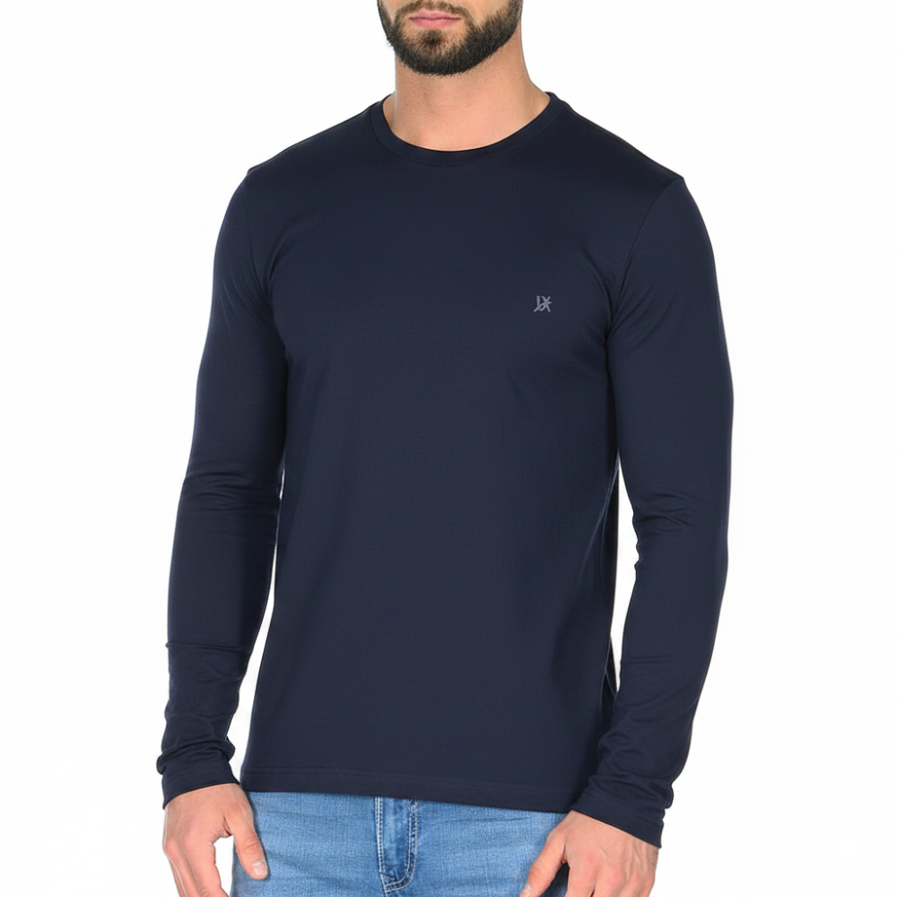 Лонгслив (LX) Темно синий