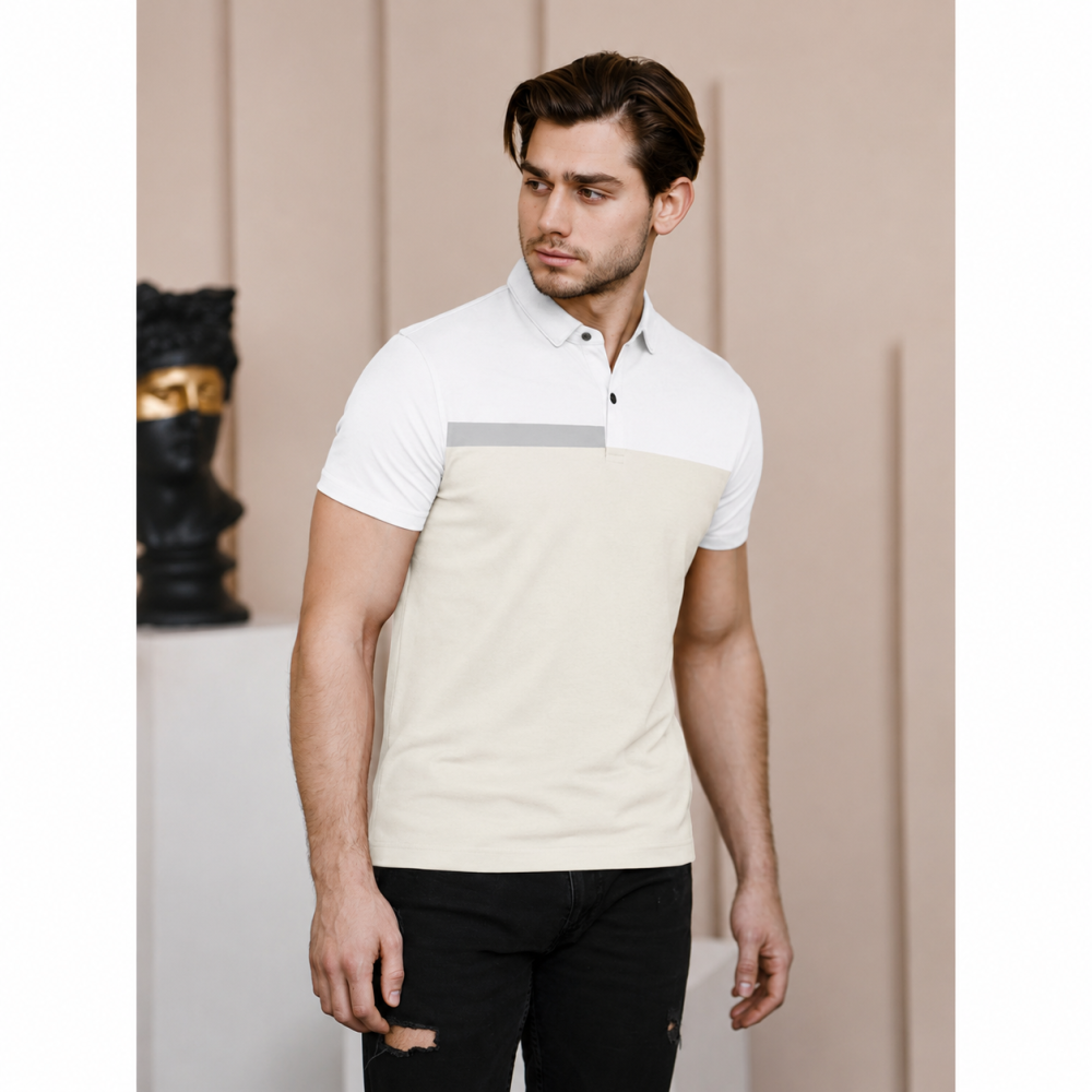 Ko'ylak POLO Oq - sutli