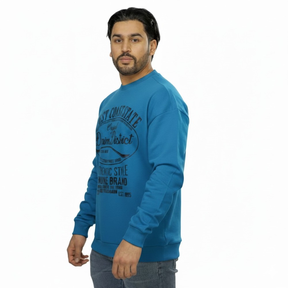 Svitshot keng bichimli (Moviy rang)