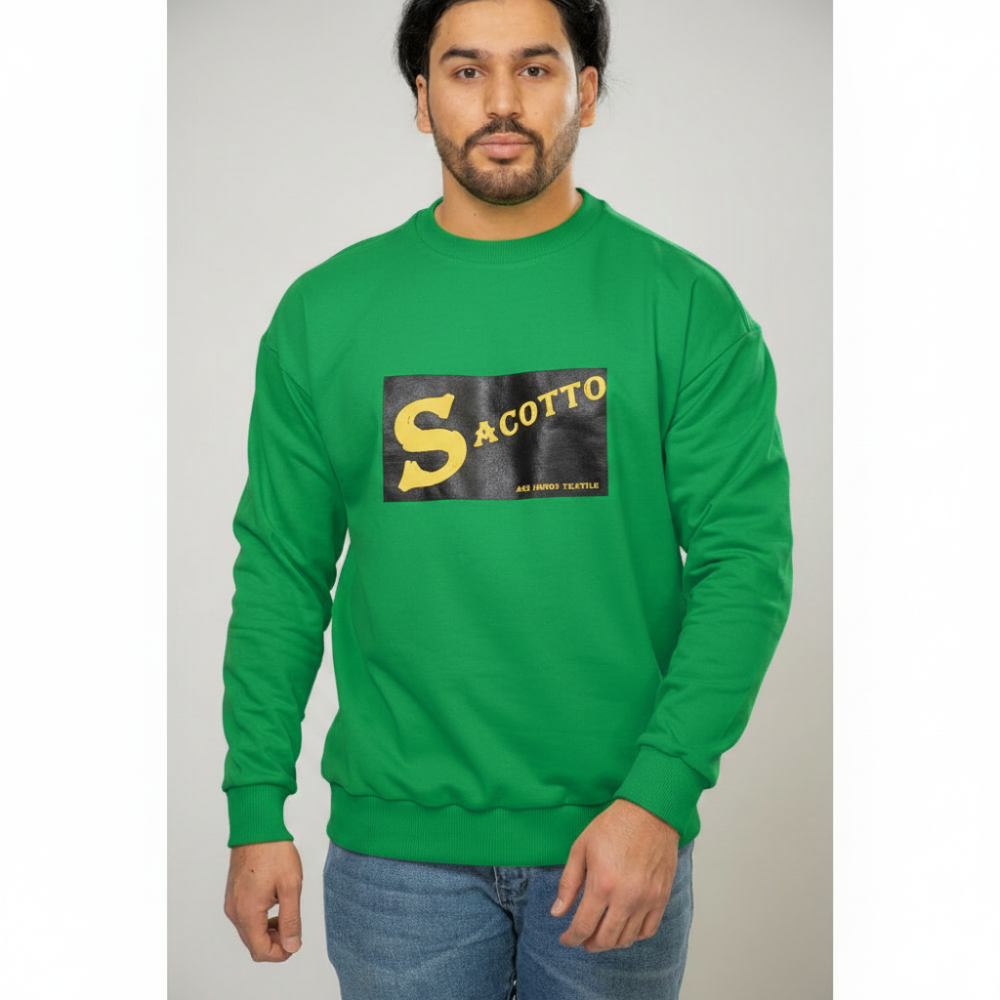Sweatshirt with a loose fit (Green)