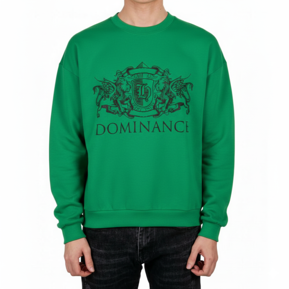 Sweatshirt with a loose fit (Green)