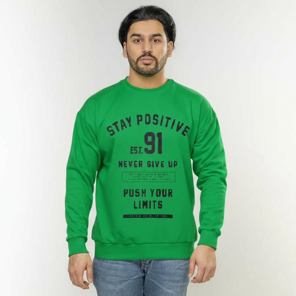 Sweatshirt with a loose fit (Green)